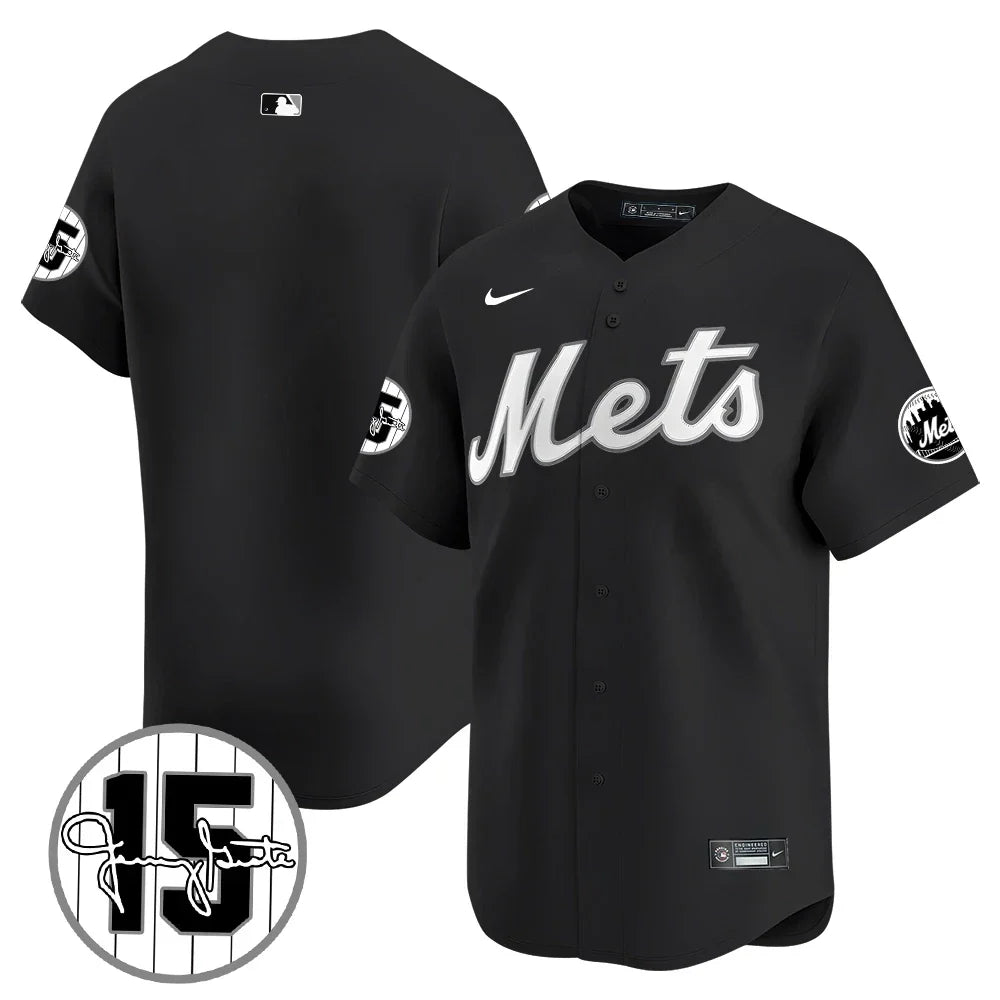 New York Mets Jerry Grote Patch Vapor Premier Limited V1 Jersey – All Stitched