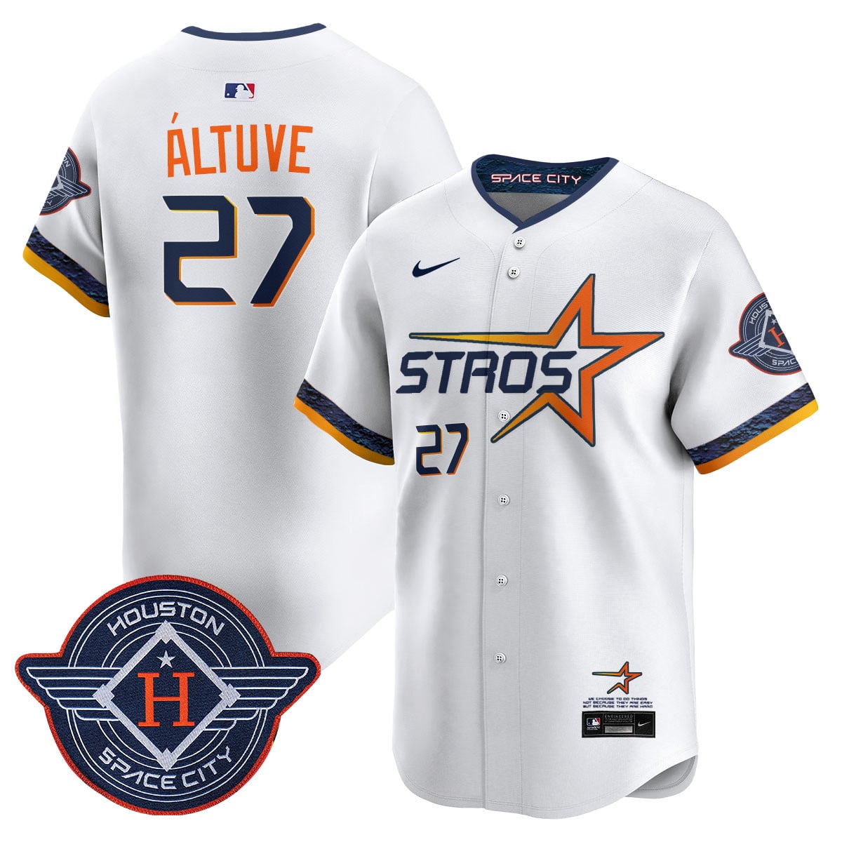Men's Houston Astros 2025 City Connect Vapor Limited Jersey - All Stitched