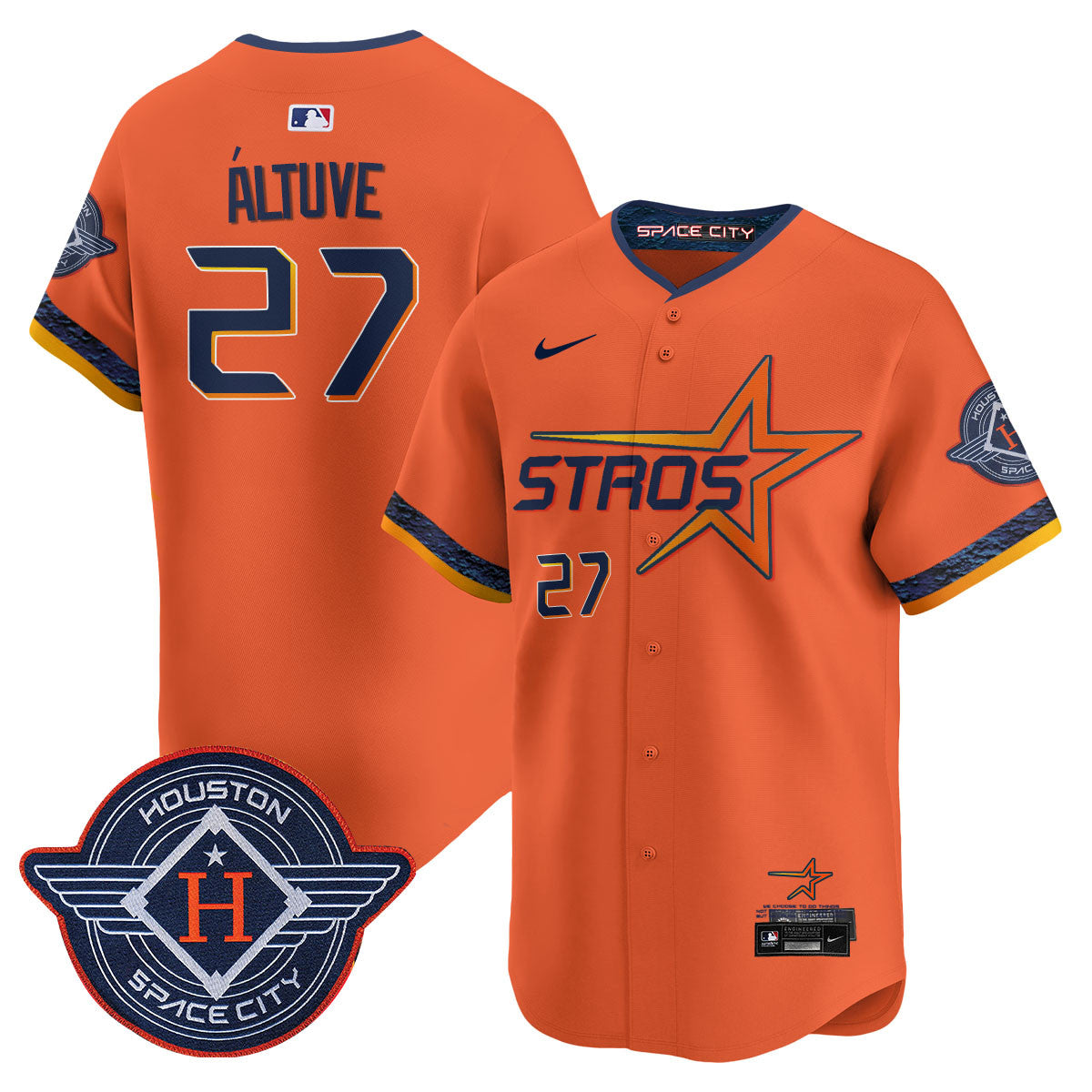 Men's Houston Astros 2025 City Connect Vapor Limited Jersey - All Stitched