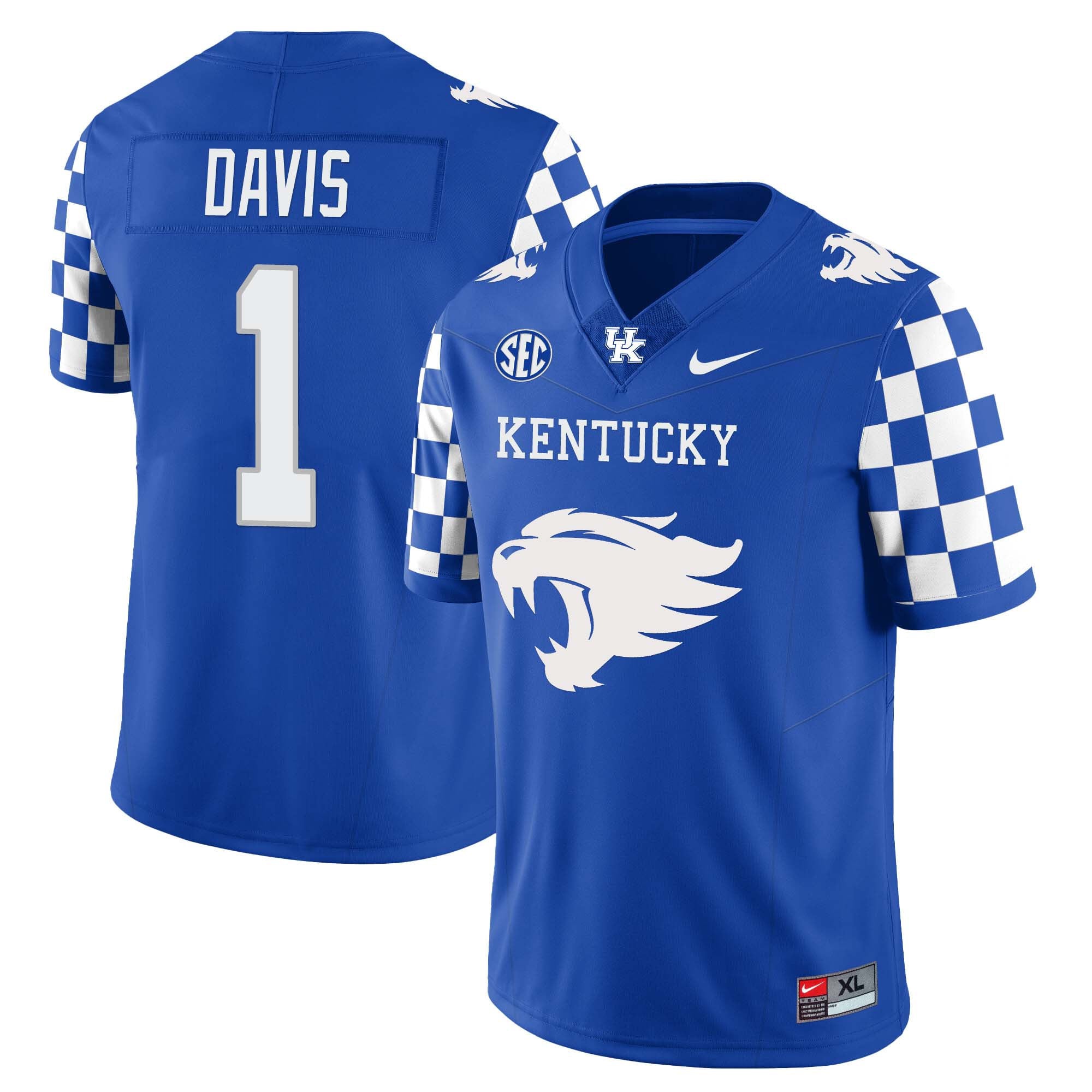 Men’s Kentucky Wildcats Football Limited Jersey – Wildcats Logo