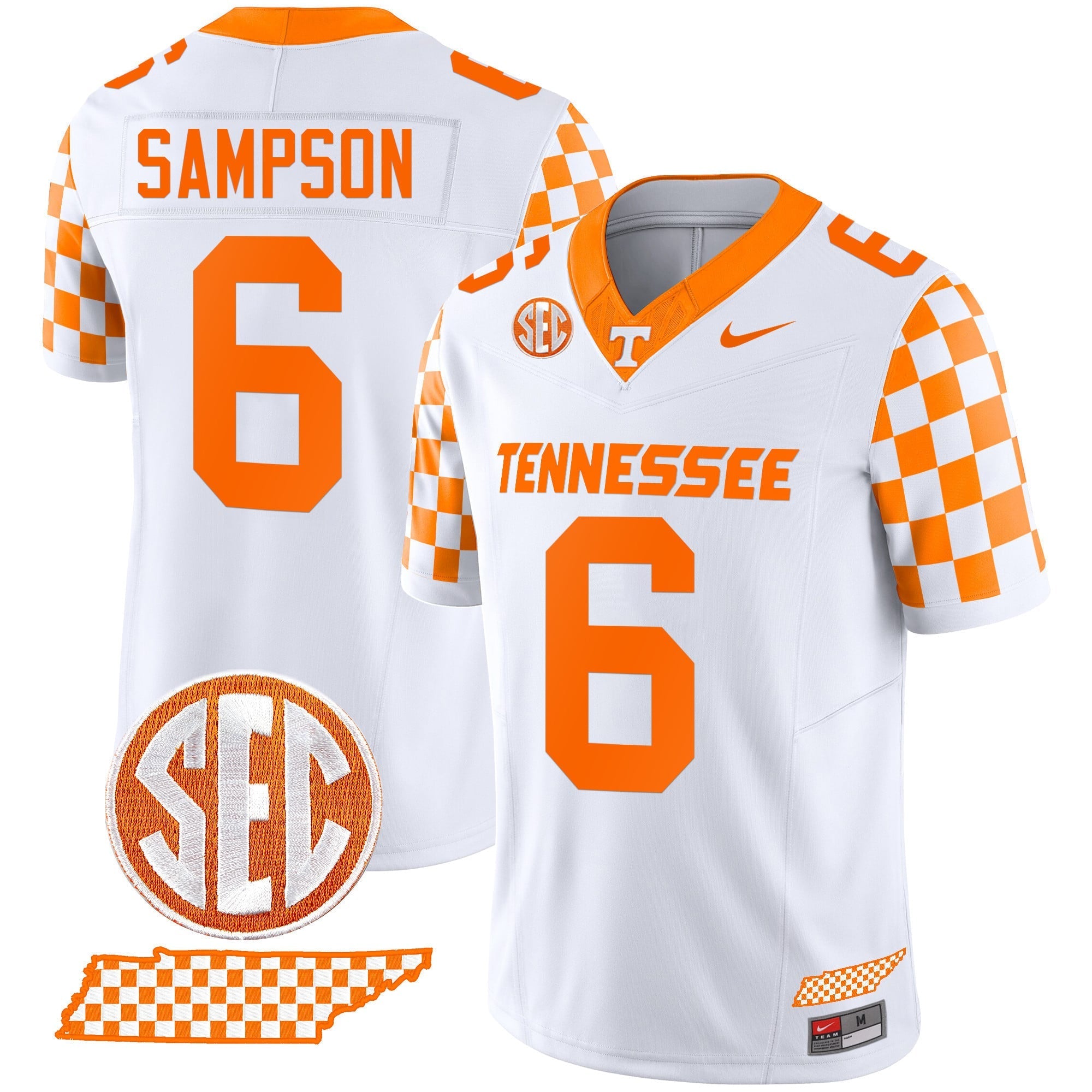 Men's Tennessee Volunteers 2024 Checkerboard Vapor Limited Jersey - All Stitched