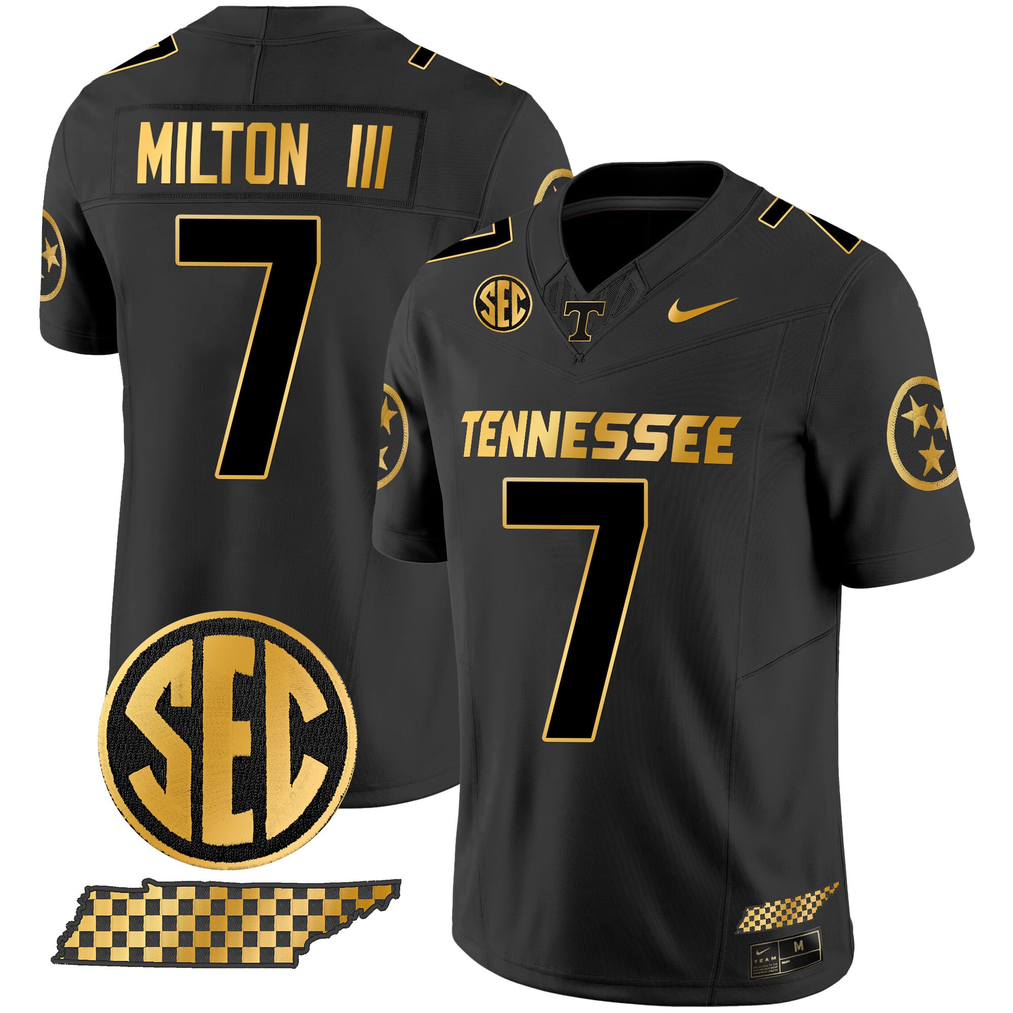 Men's Tennessee Volunteers 2024 Gold Vapor Premier Limited Jersey - All Stitched