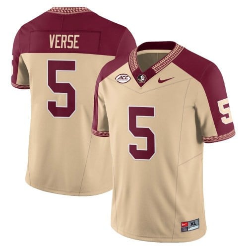 Menâ€™s Florida State Seminoles Football Vapor Gold Jersey â€“ All Stitched