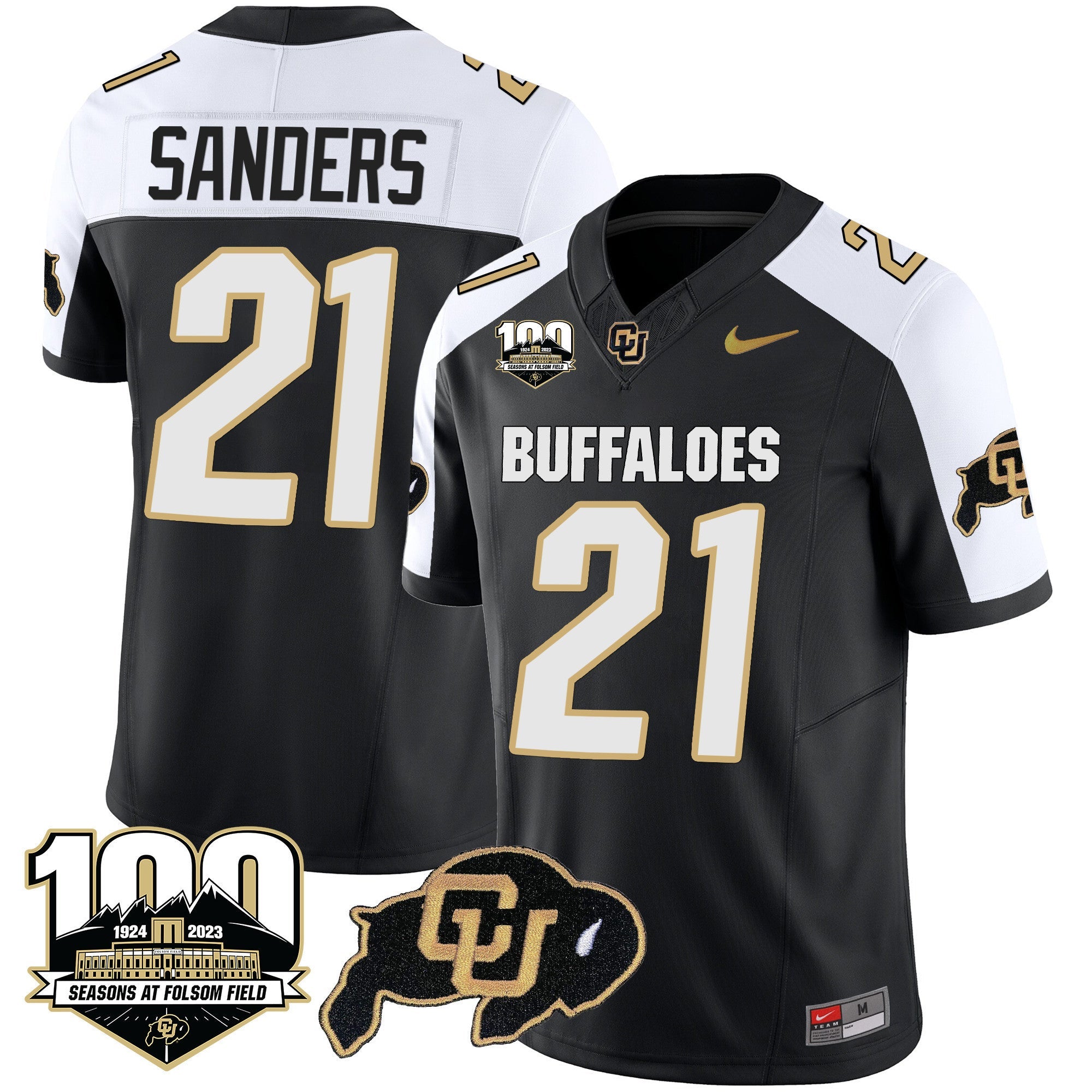 Men's Colorado Buffaloes 100 Seasons Patch Vapor Limited Jersey - All Stitched