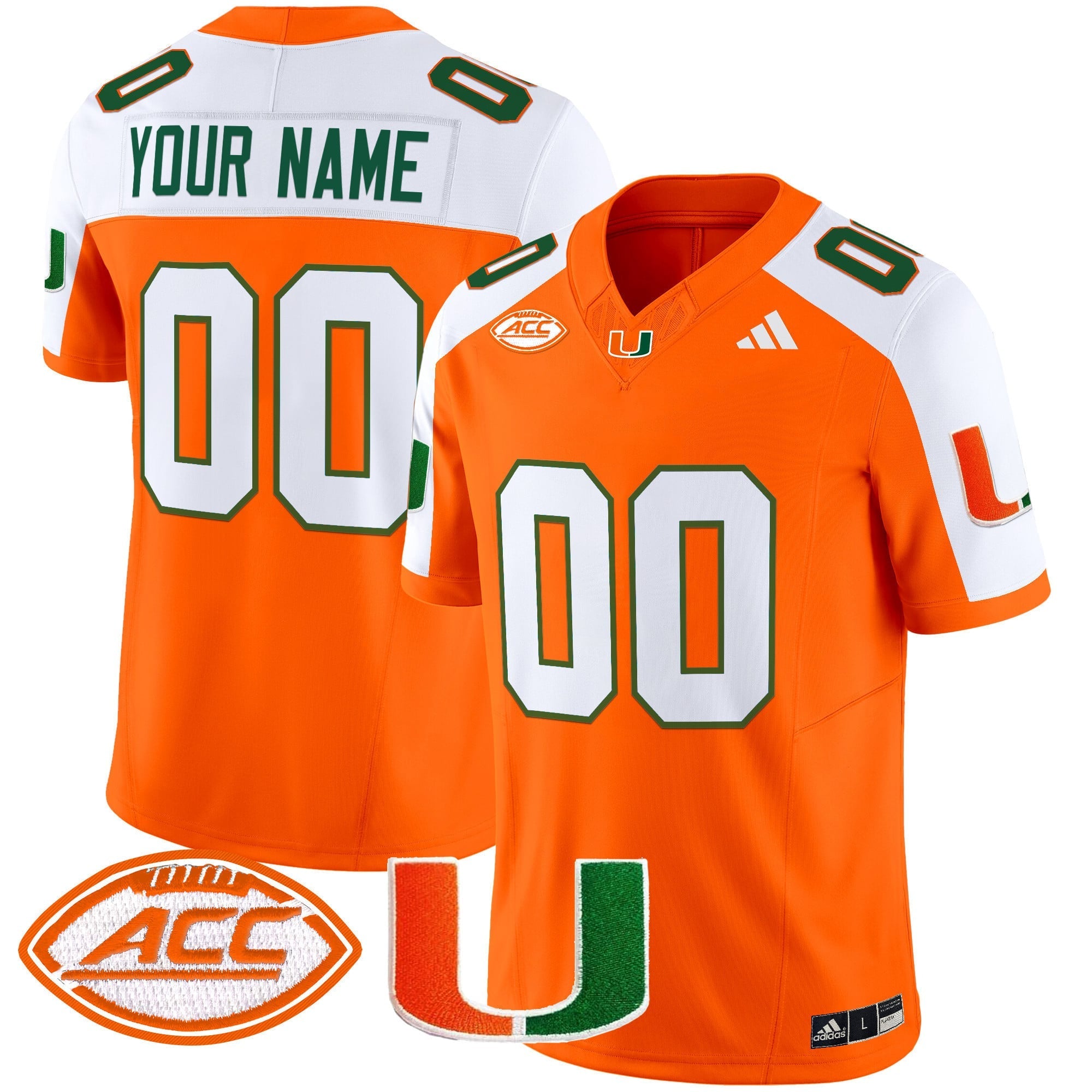 Miami Hurricanes 2024 Vapor Limited Custom Jersey - All Stitched