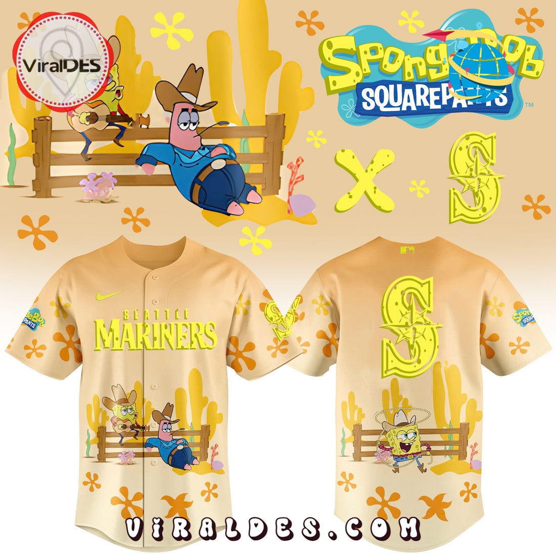 Spongebob Squarepants MLB St. Louis Cardinals Baseball Jersey